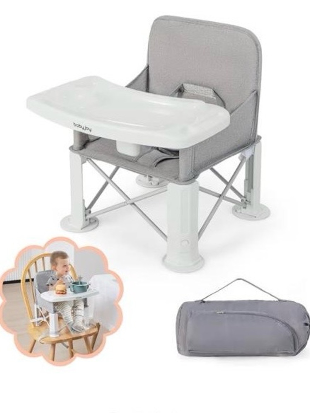 BABY JOY Travel Booster Seat with Double Tray (NEW)